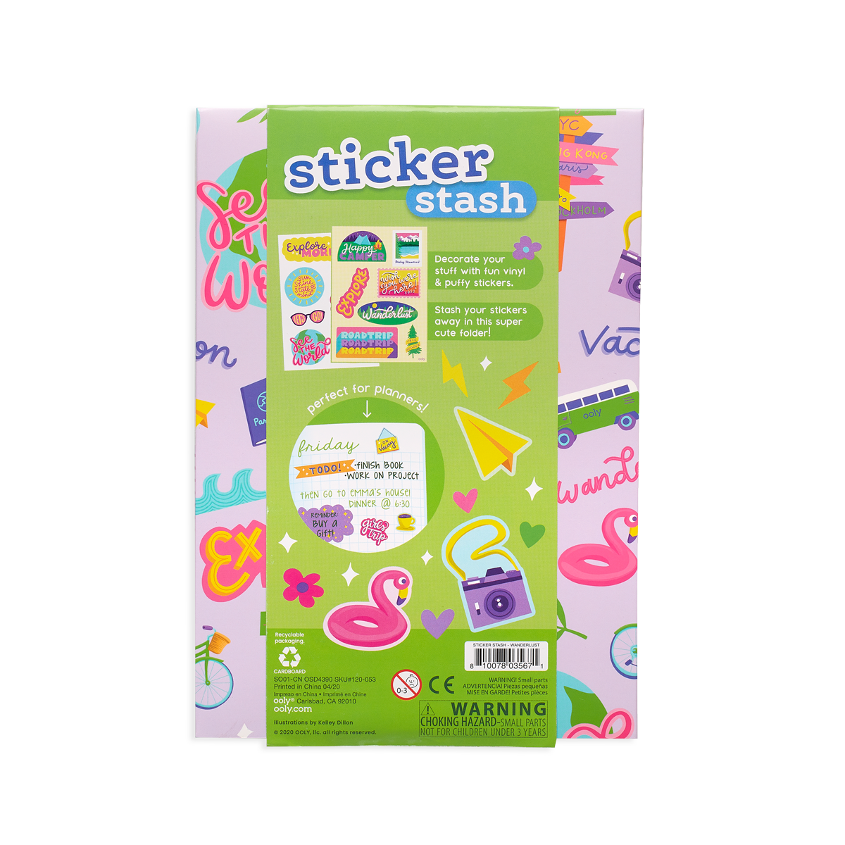 OOLY Sticker Stash Wanderlust in packaging
