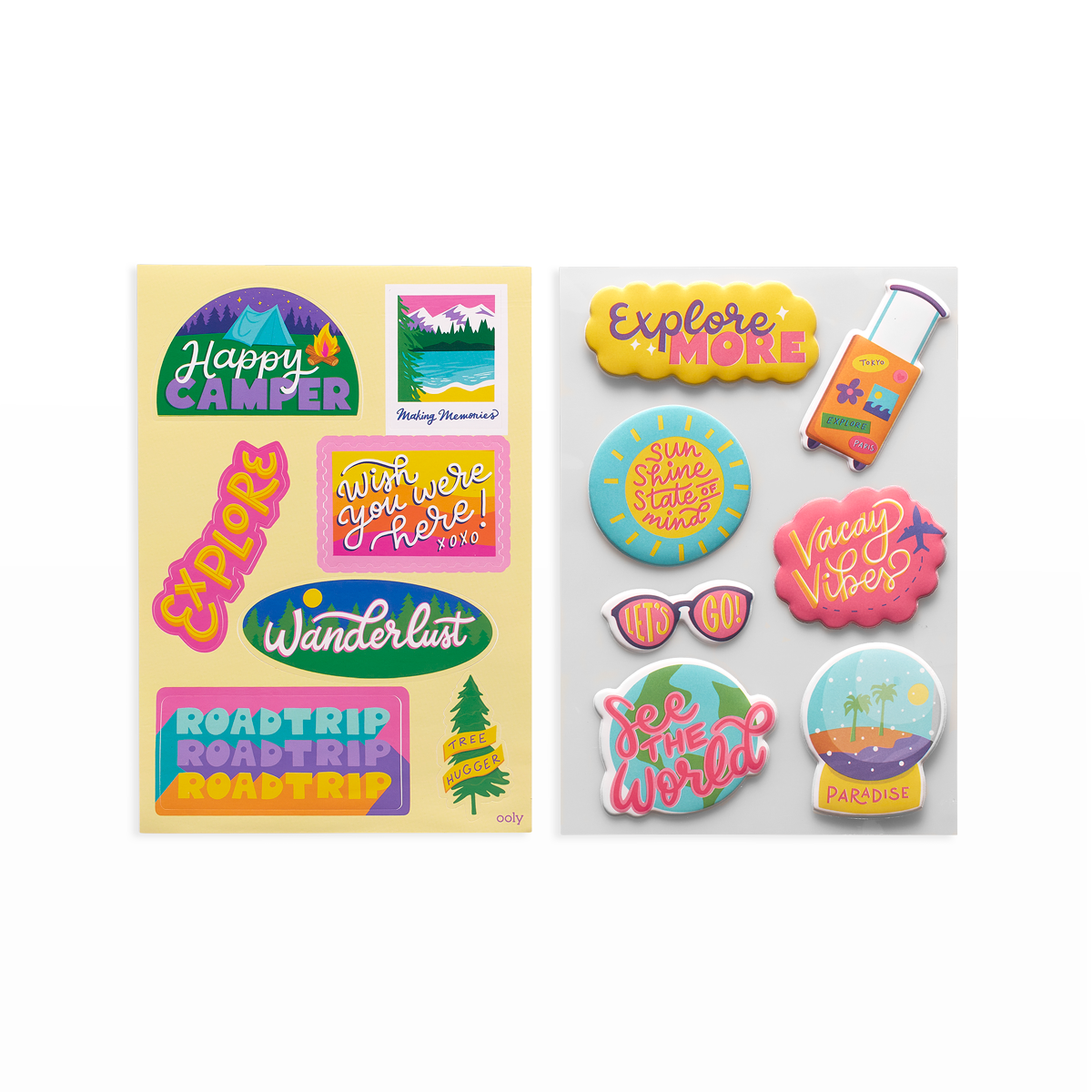 OOLY Sticker Stash Wanderlust featuring stickers