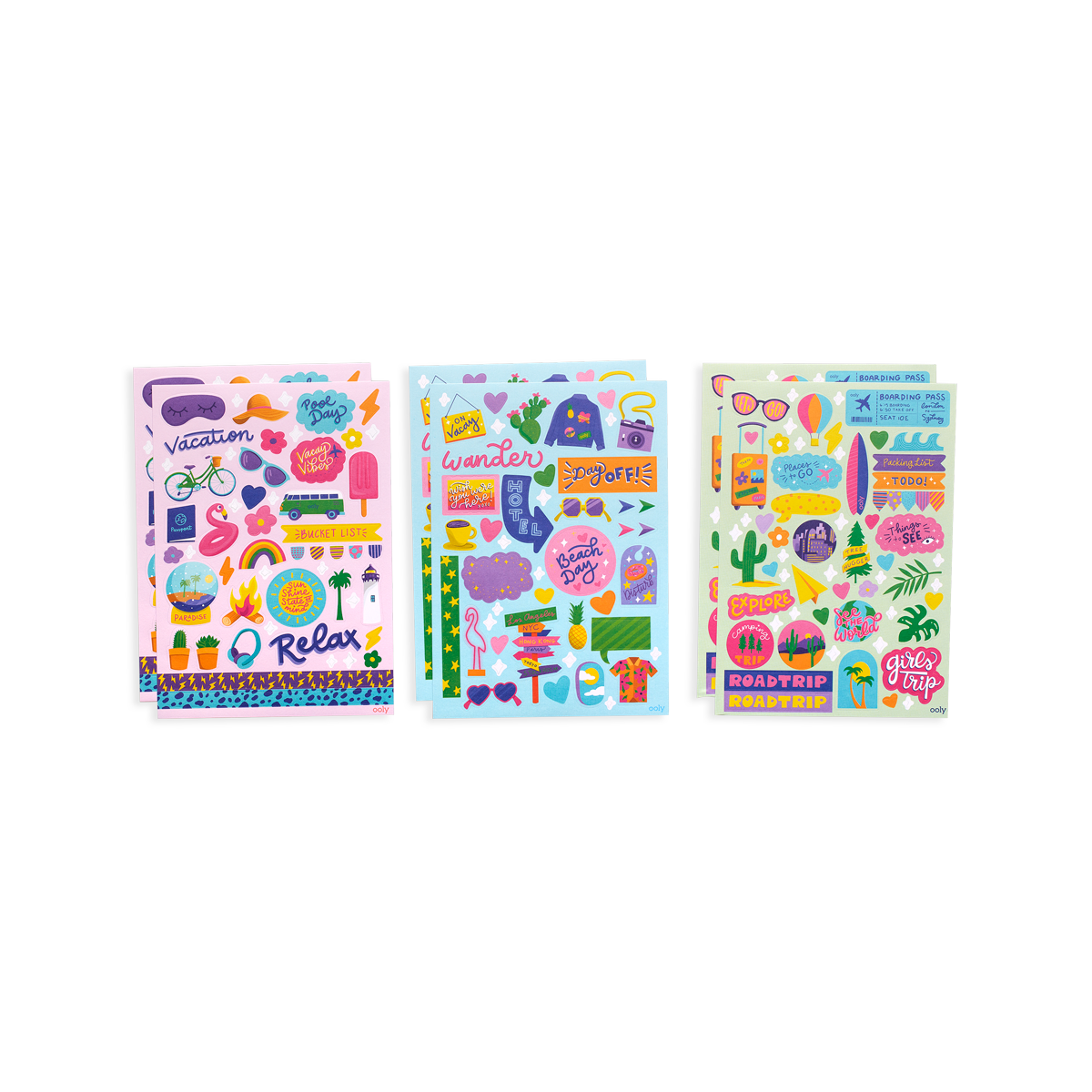 OOLY Sticker Stash Wanderlust featuring stickers