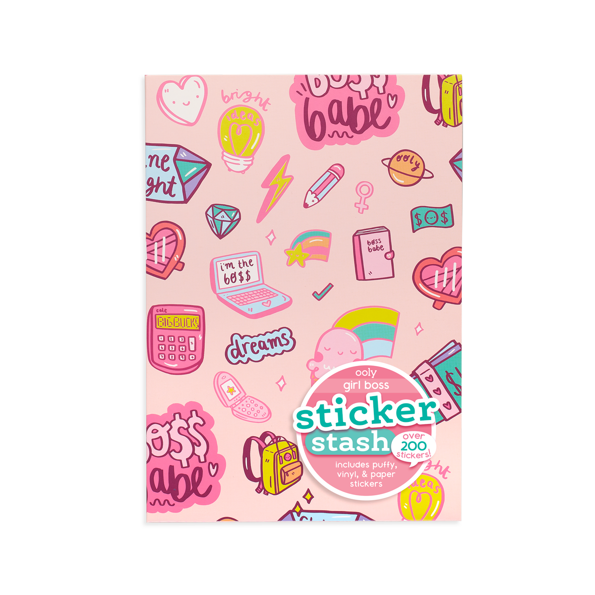 OOLY Sticker Stash Girl Boss in packaging