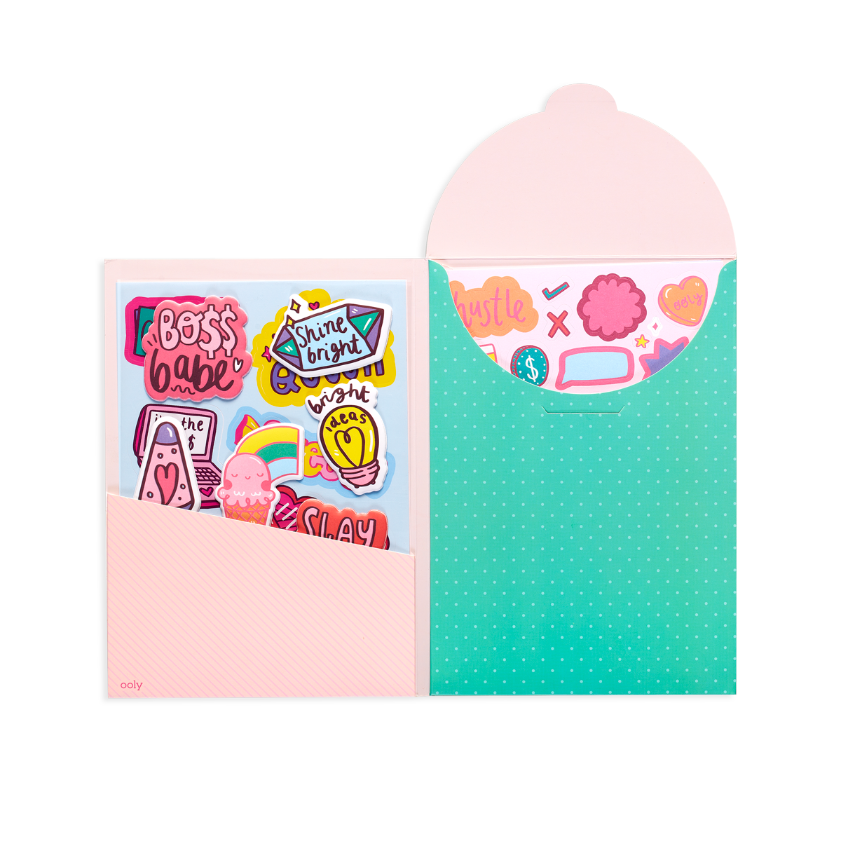 OOLY Sticker Stash Girl Boss in packaging