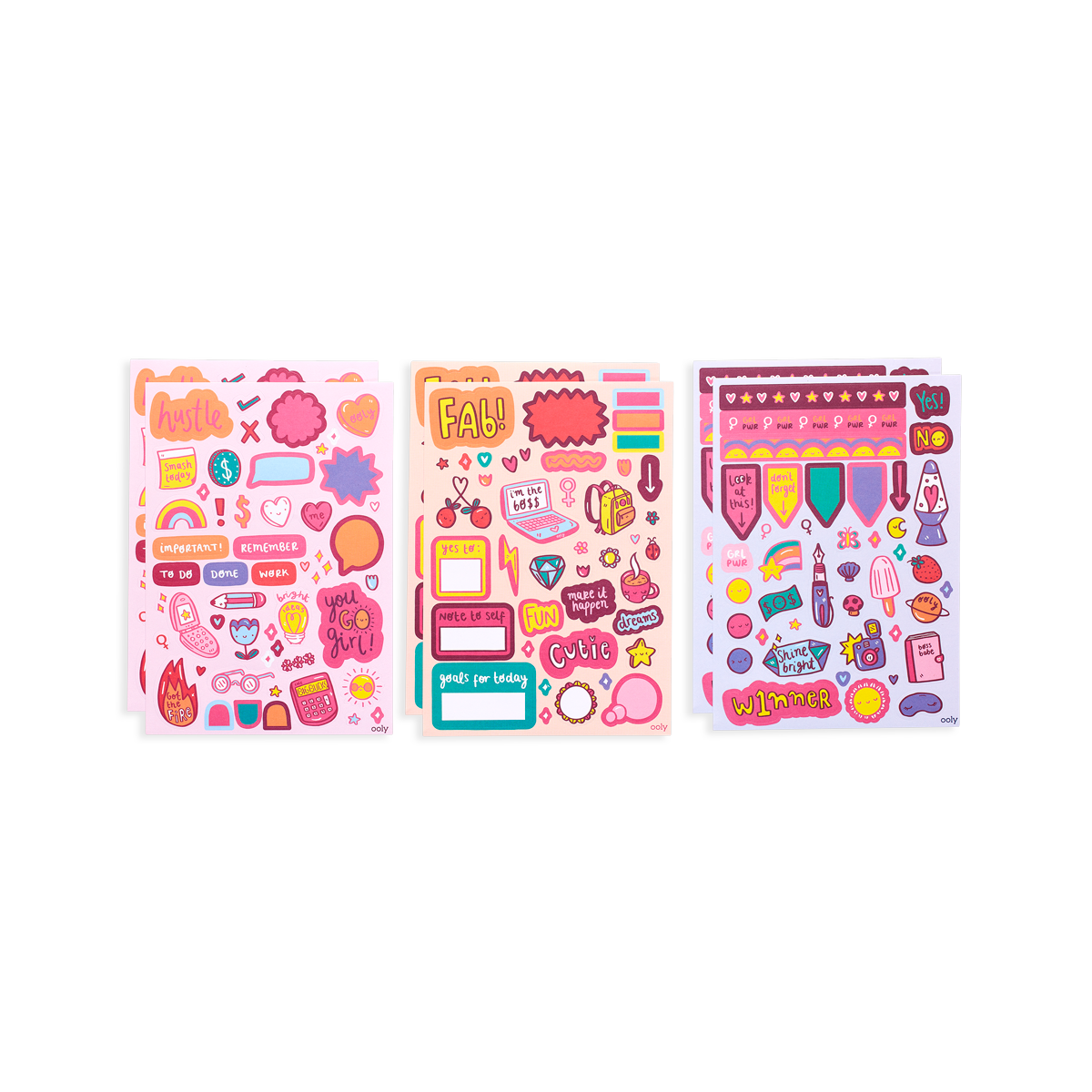OOLY Sticker Stash Girl Boss featuring stickers