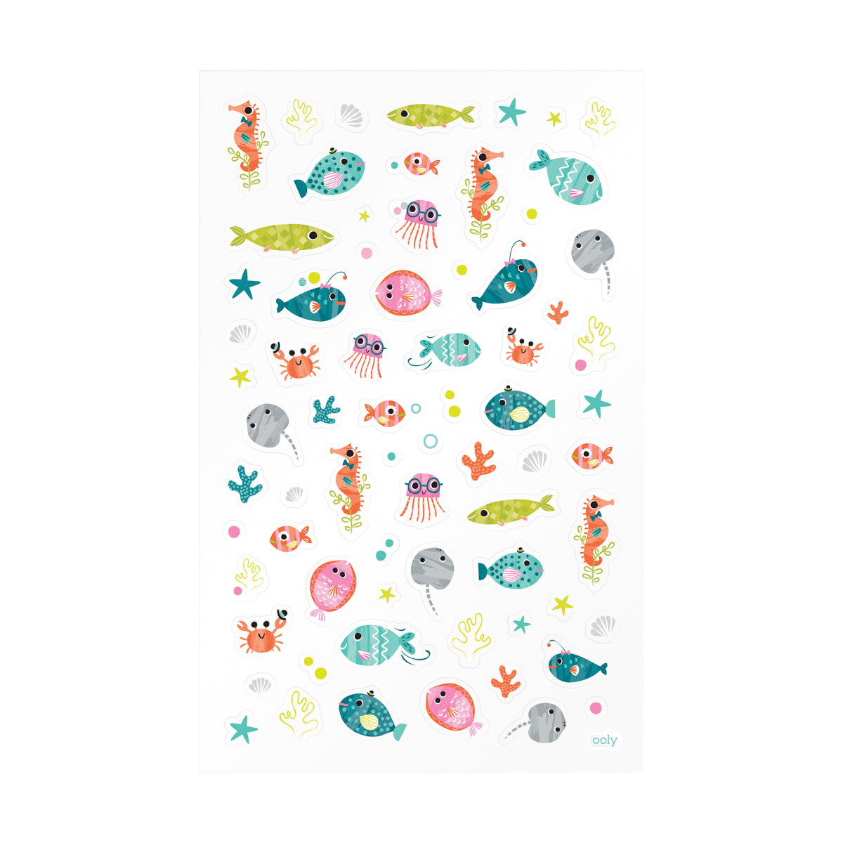 Stickiville Ocean Buddies sticker sheet with label