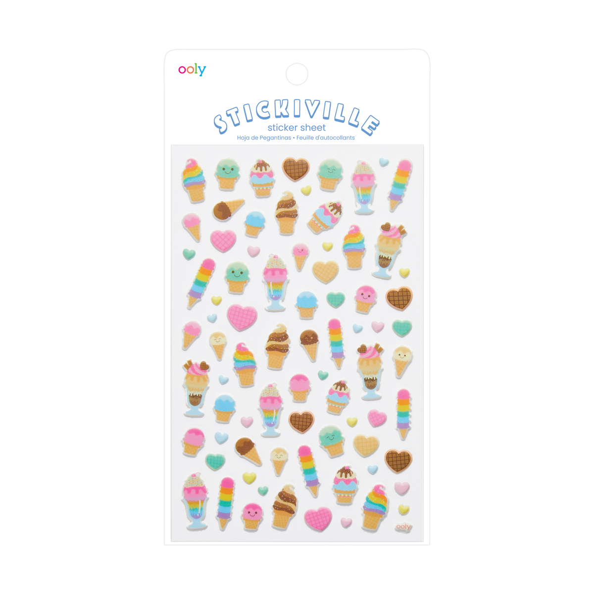 Stickiville Ice Cream Dream sticker sheet with label sticker sheet with label