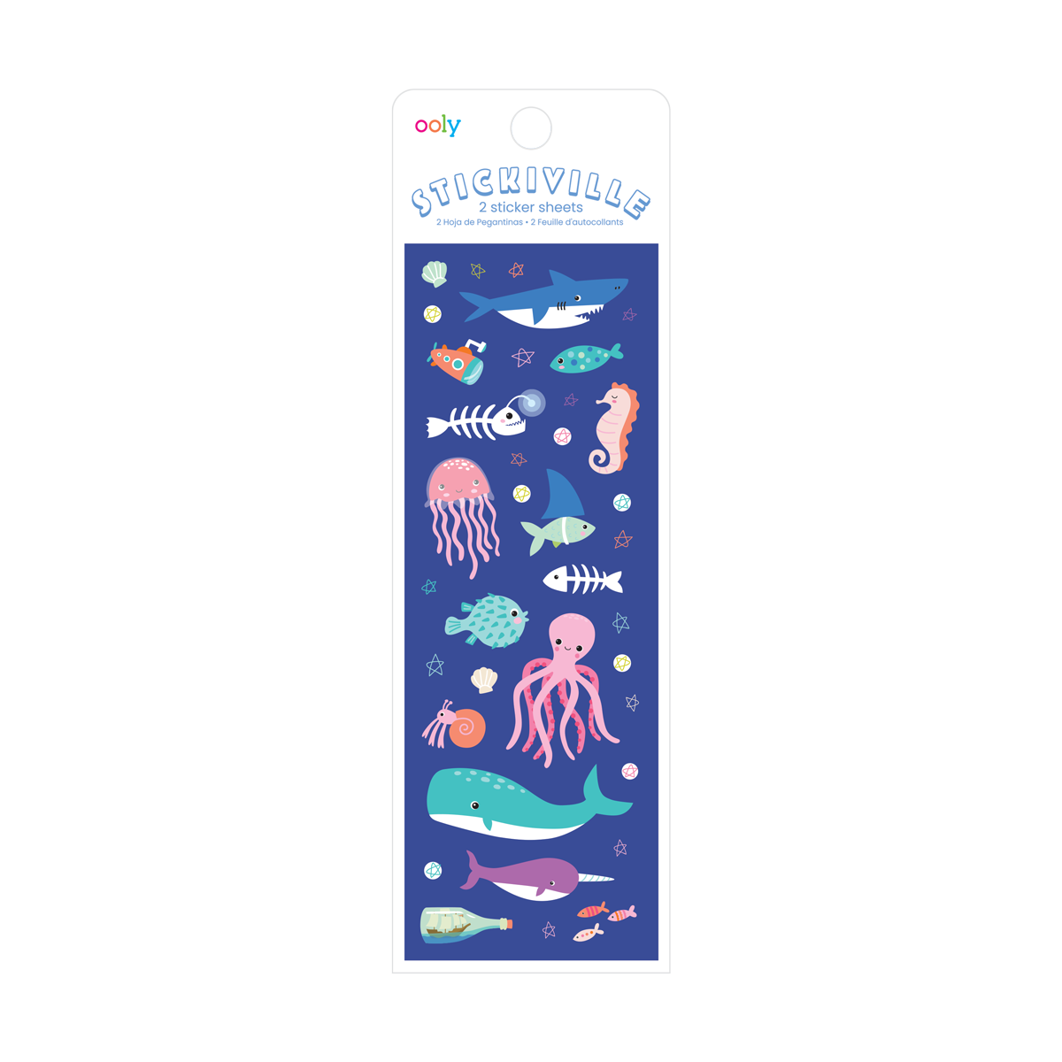 OOLY Stickiville Deep Sea stickers in packaging