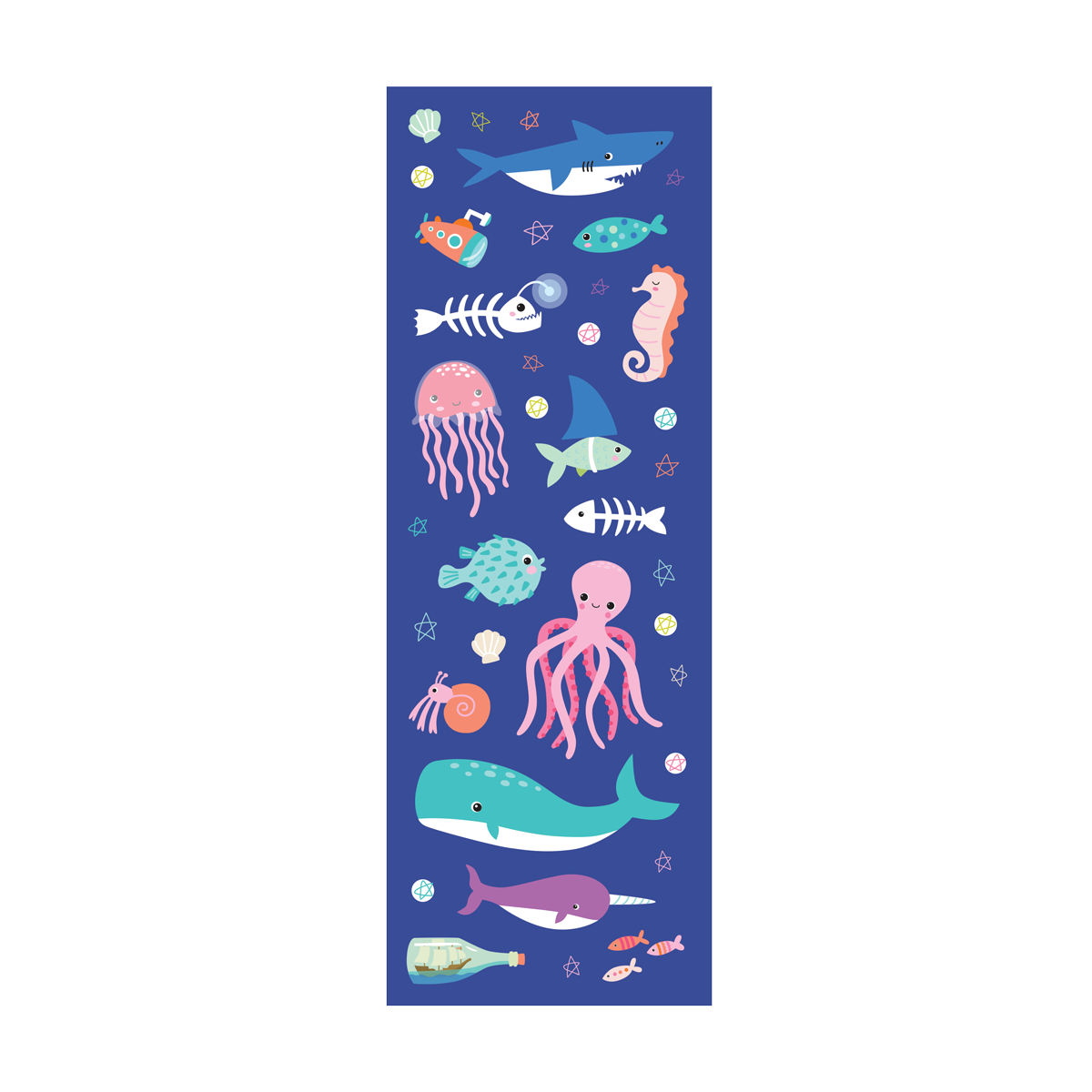 OOLY Stickiville Deep Sea stickers out of packaging