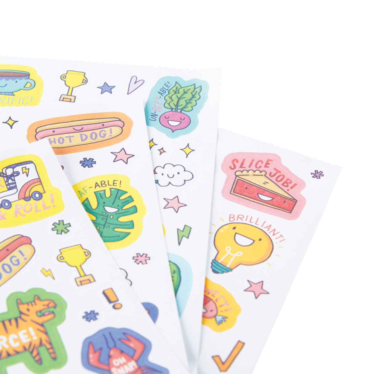 OOLY Stickiville Reward stickers close up view