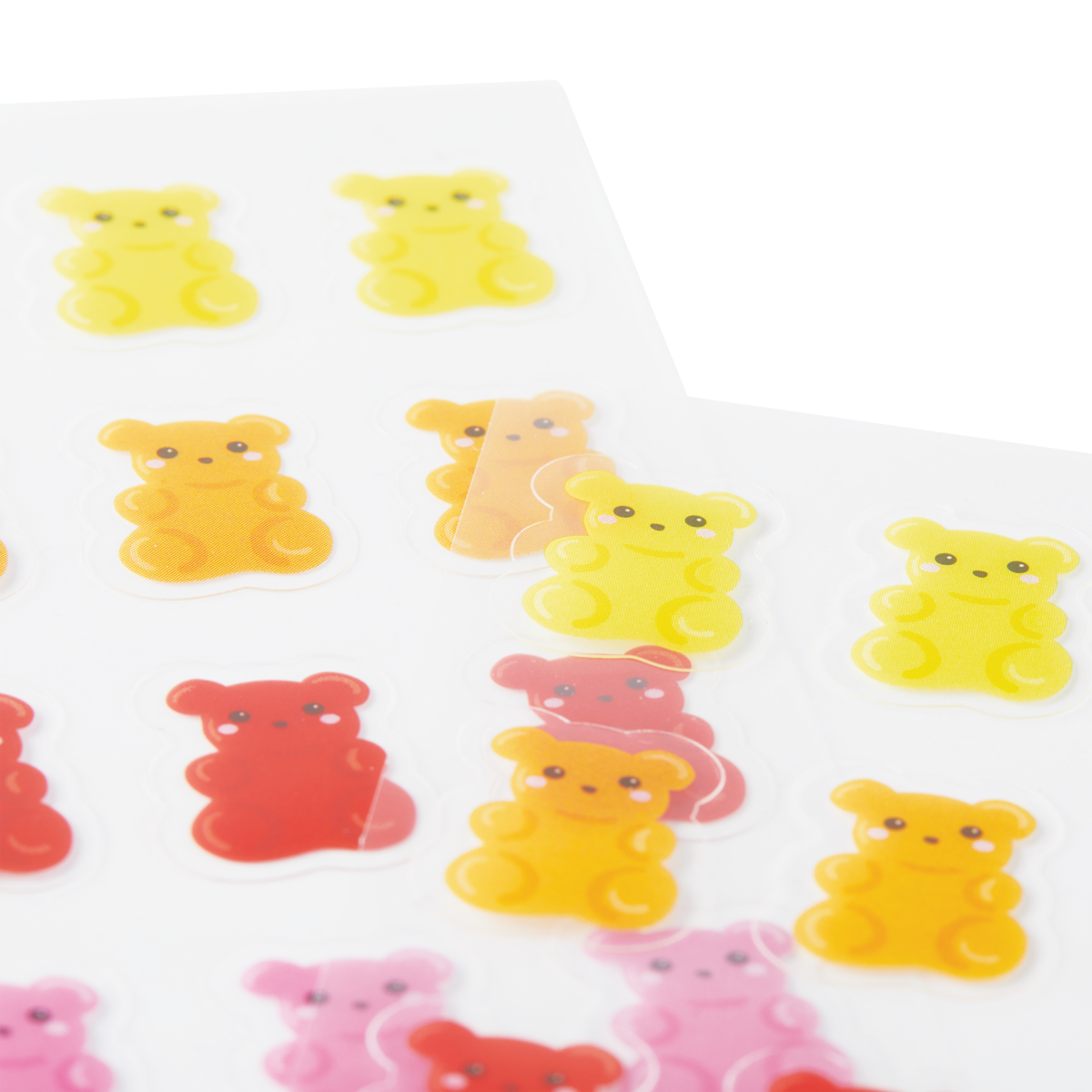 OOLY Stickiville Gummy Bears Stickers close up view