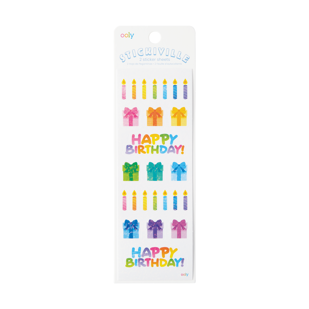 OOLY Stickiville Candles and Gifts Stickers inside view