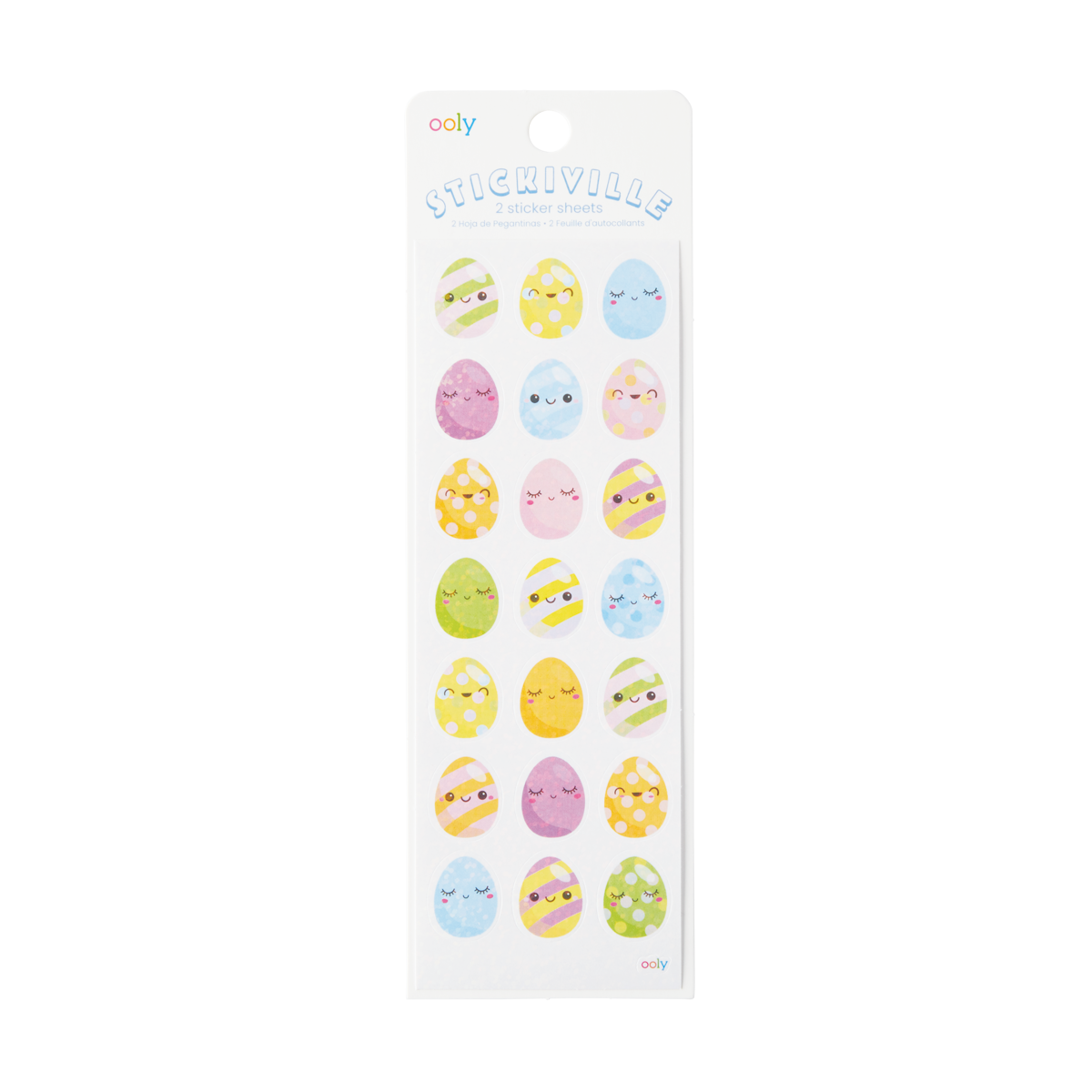 OOLY Stickiville Easter Eggs Stickers in packaging