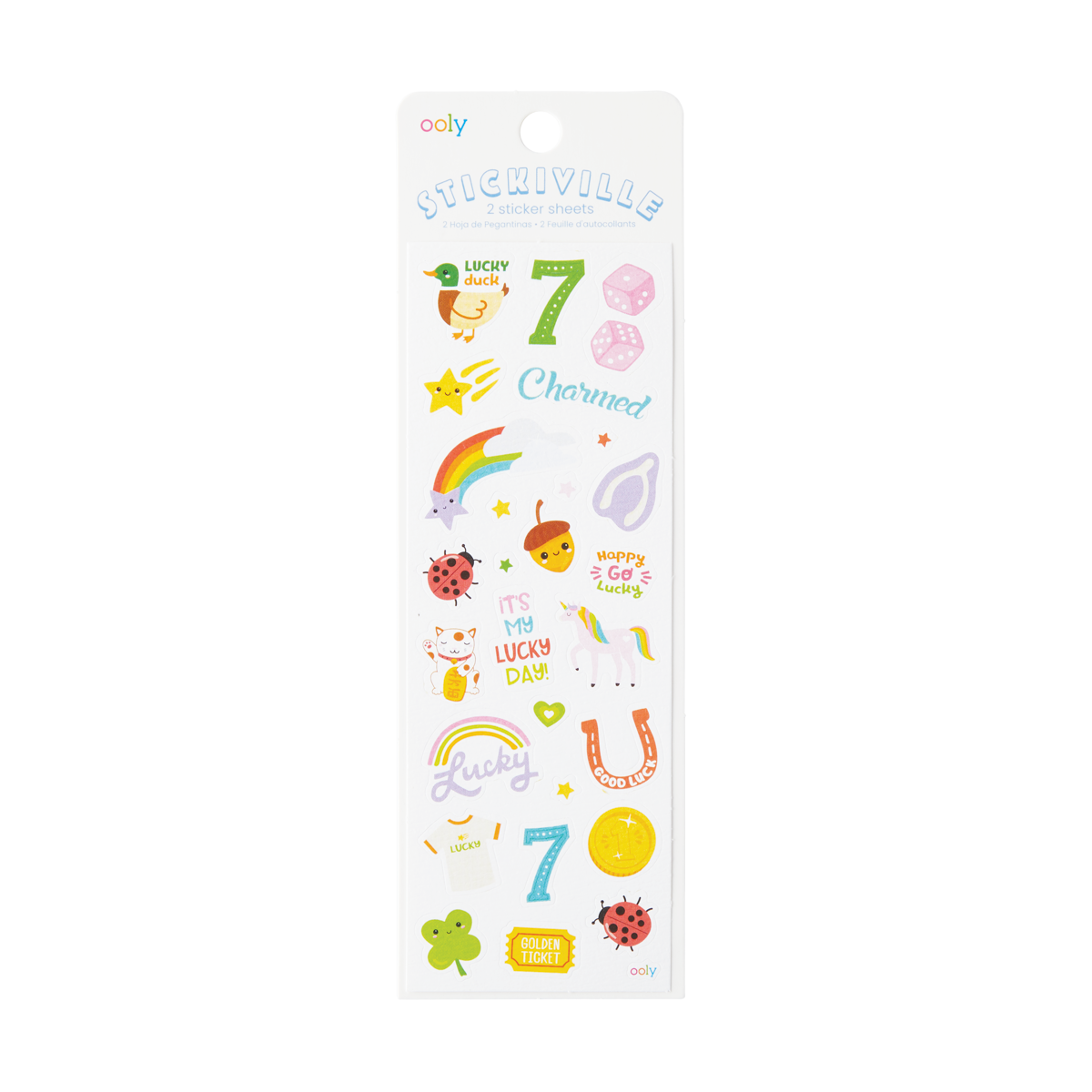 OOLY Stickiville Lucky Day Stickers in packaging