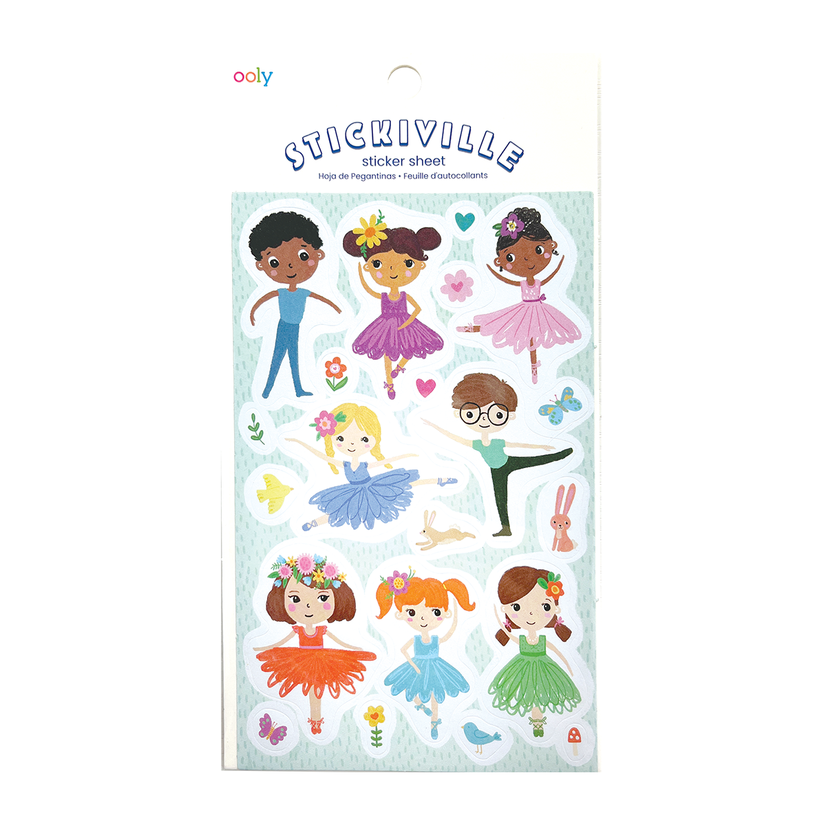 OOLY Stickiville Tiny Dancers Stickers in packaging