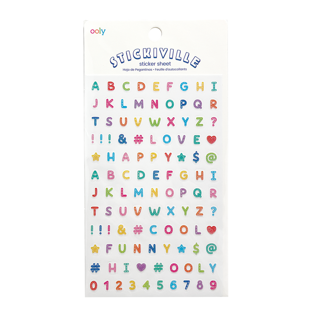 Stickiville Alphabets Stickers OOLY