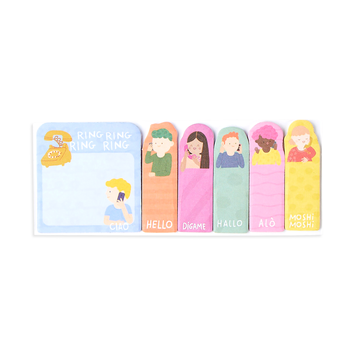 OOLY Note Pals Sticky Tabs - Call Me view of all styles