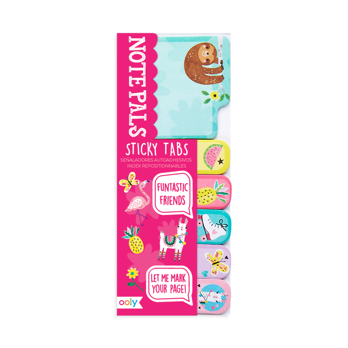 OOLY Note Pals Sticky Tabs - Funtastic Friends in packaging