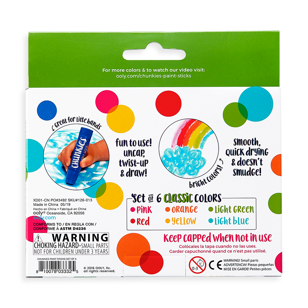 Chunkies Paint Sticks - Classic Pack - Set of 6
