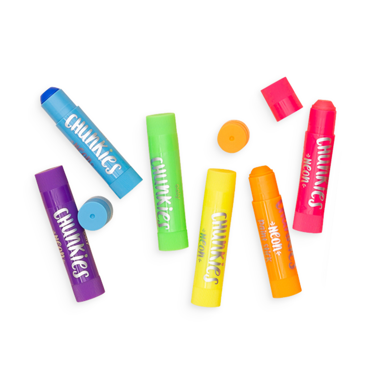 Chunkies Paint Sticks Neon 6 pack open tubs