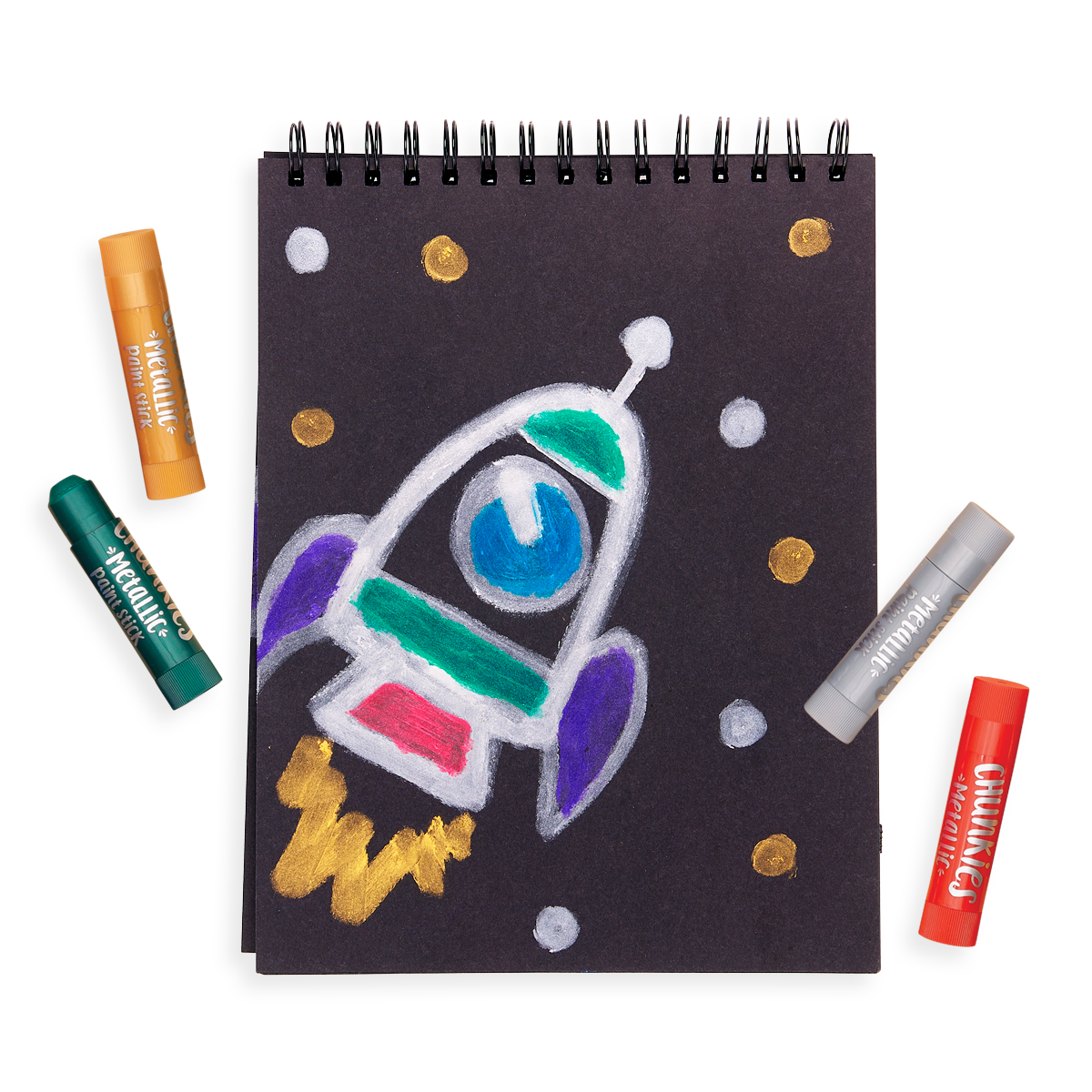 Color samples of Chunkies Paint Sticks Metallic