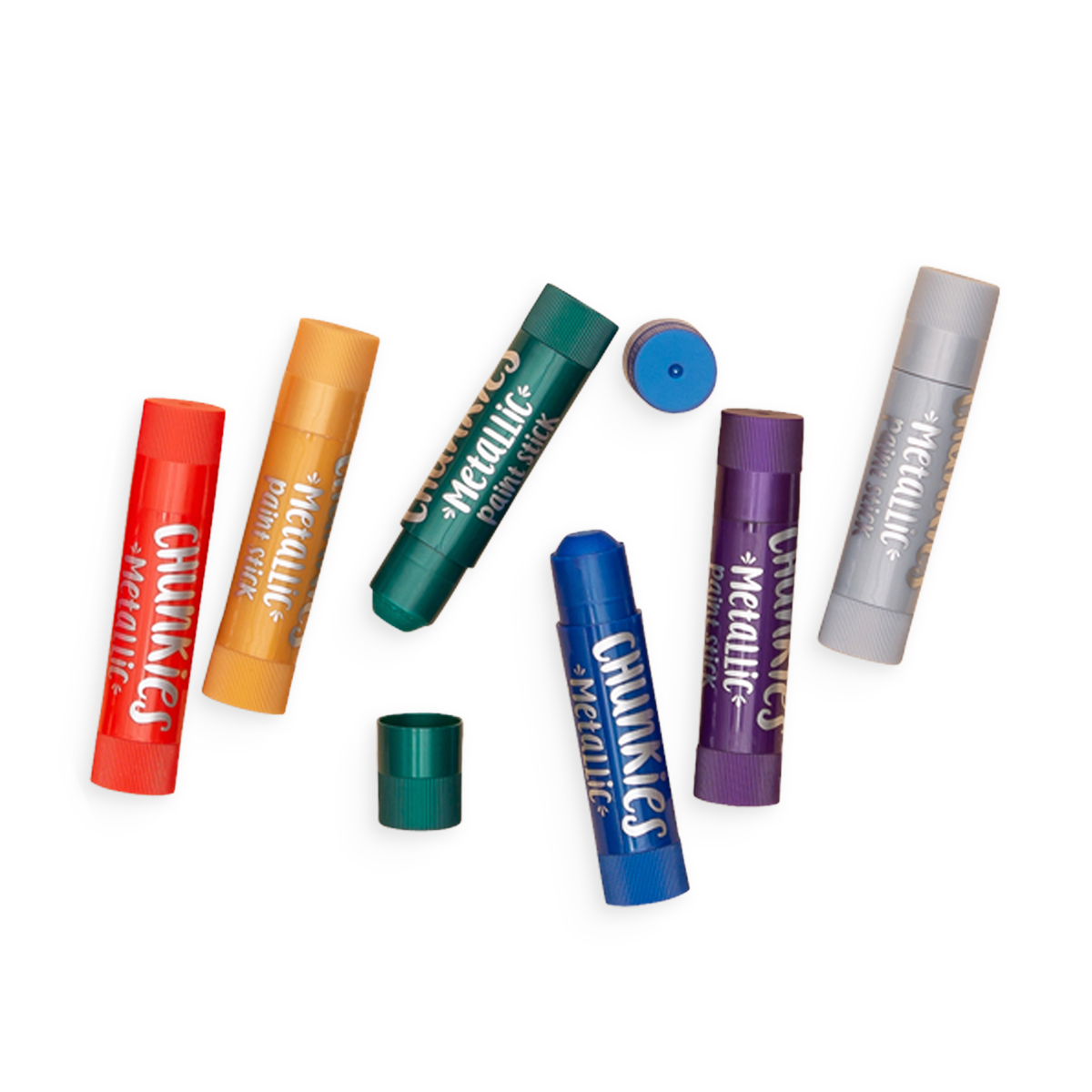Chunkies Paint Sticks Metallic 6 pack open tubs