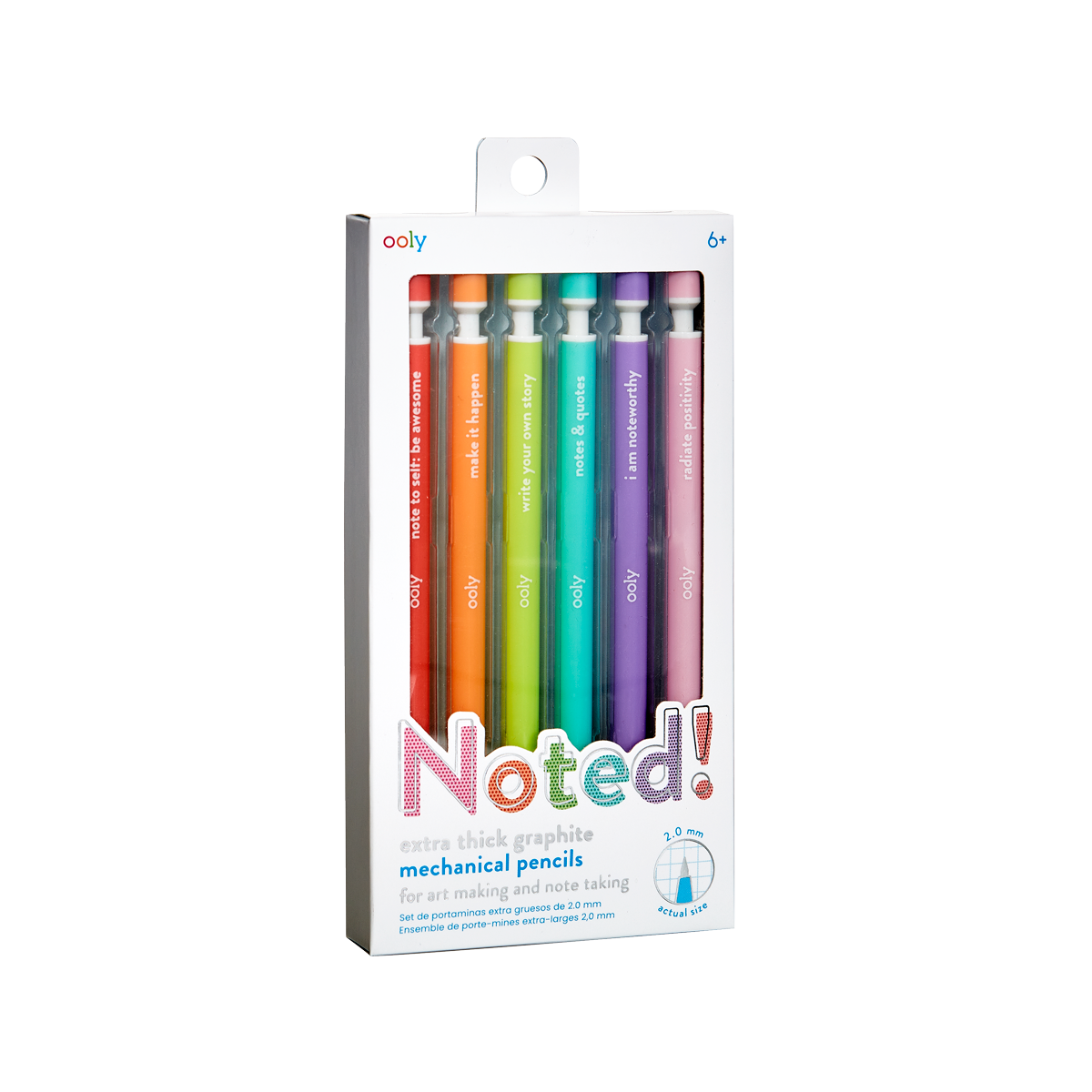 OOLY Noted mechanical pencils set of 6 in packaging