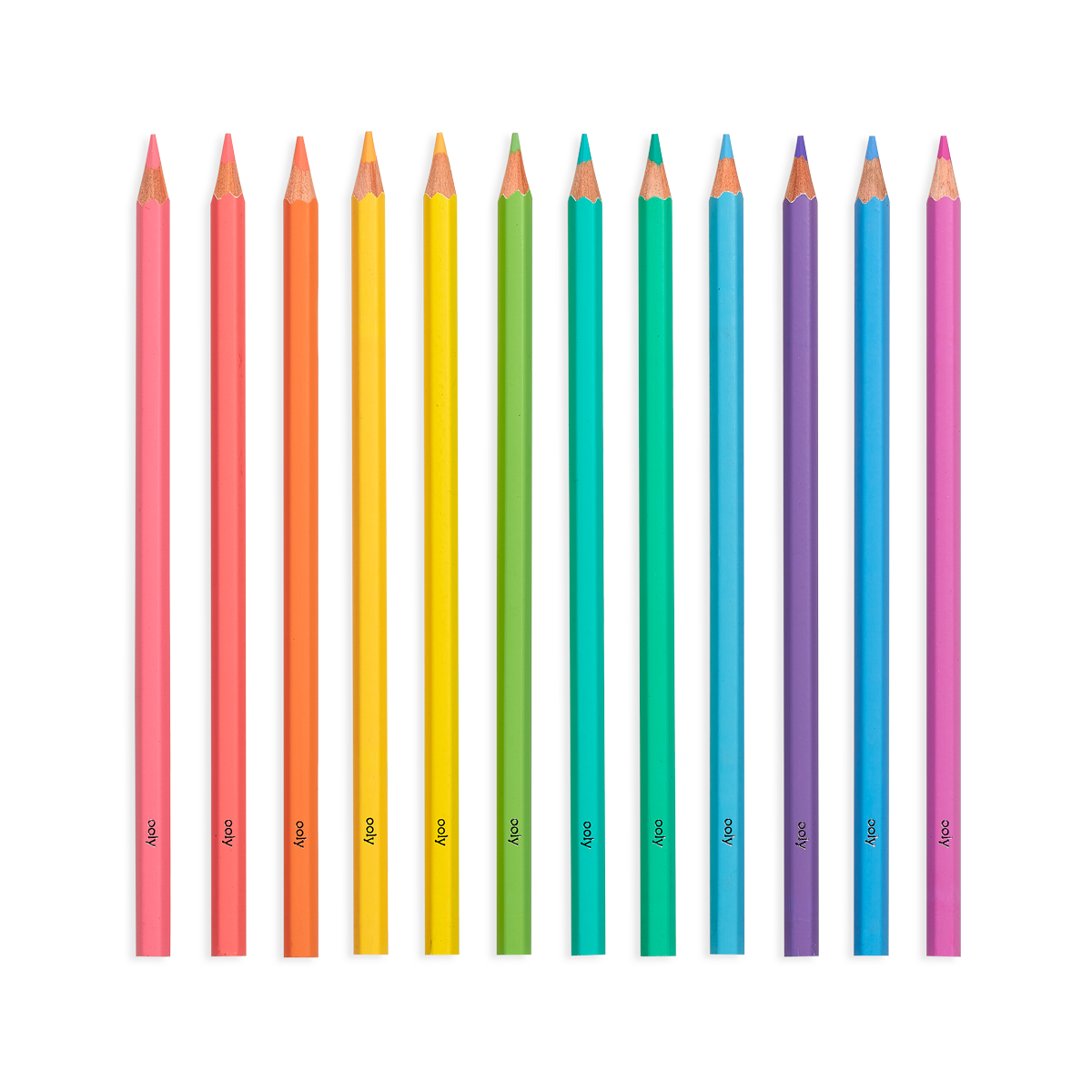 OOLY Pastel Hues colored pencils set of 12 without packaging