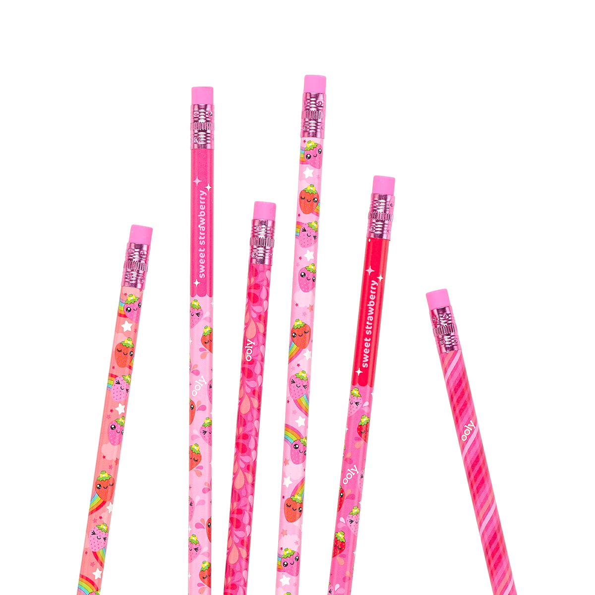 OOLY Lil Juicy Scented Graphite Pencils Strawberry outside of packaging