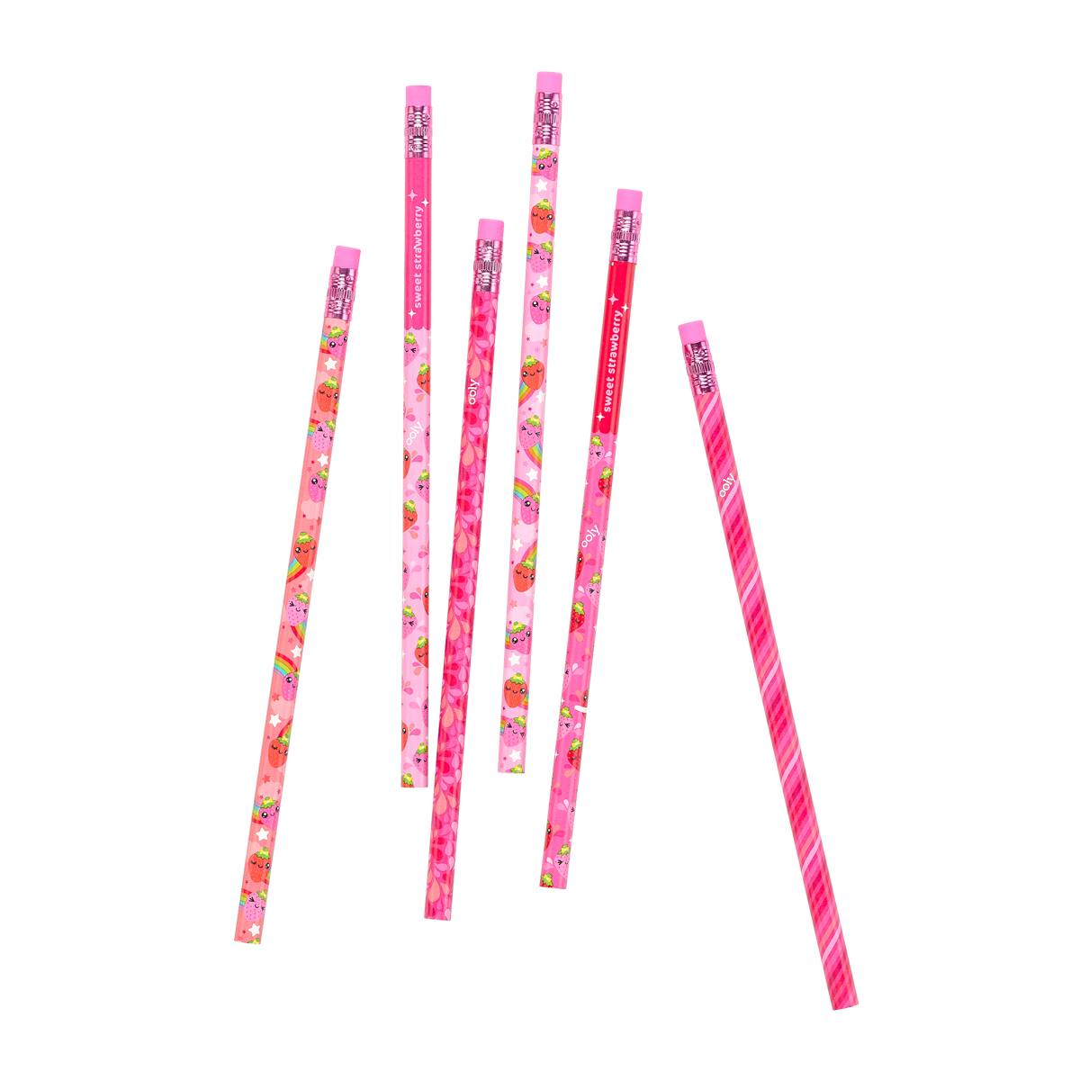OOLY Lil Juicy Scented Graphite Pencils Strawberry outside of packaging