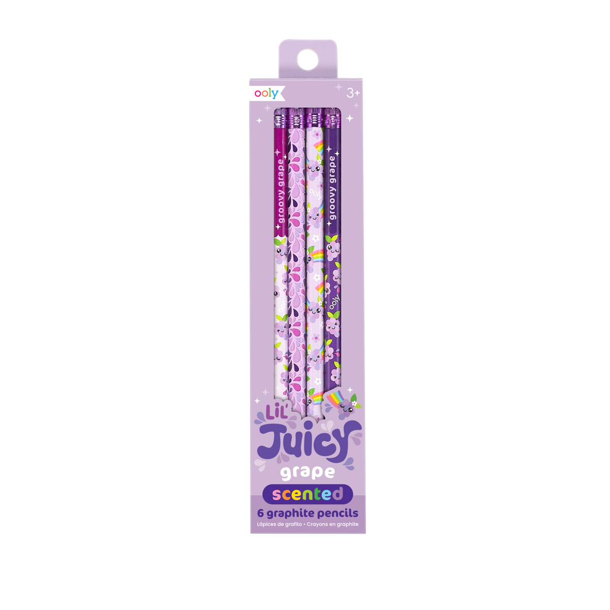 OOLY Lil Juicy Scented Graphite Pencils  Grape in packaging
