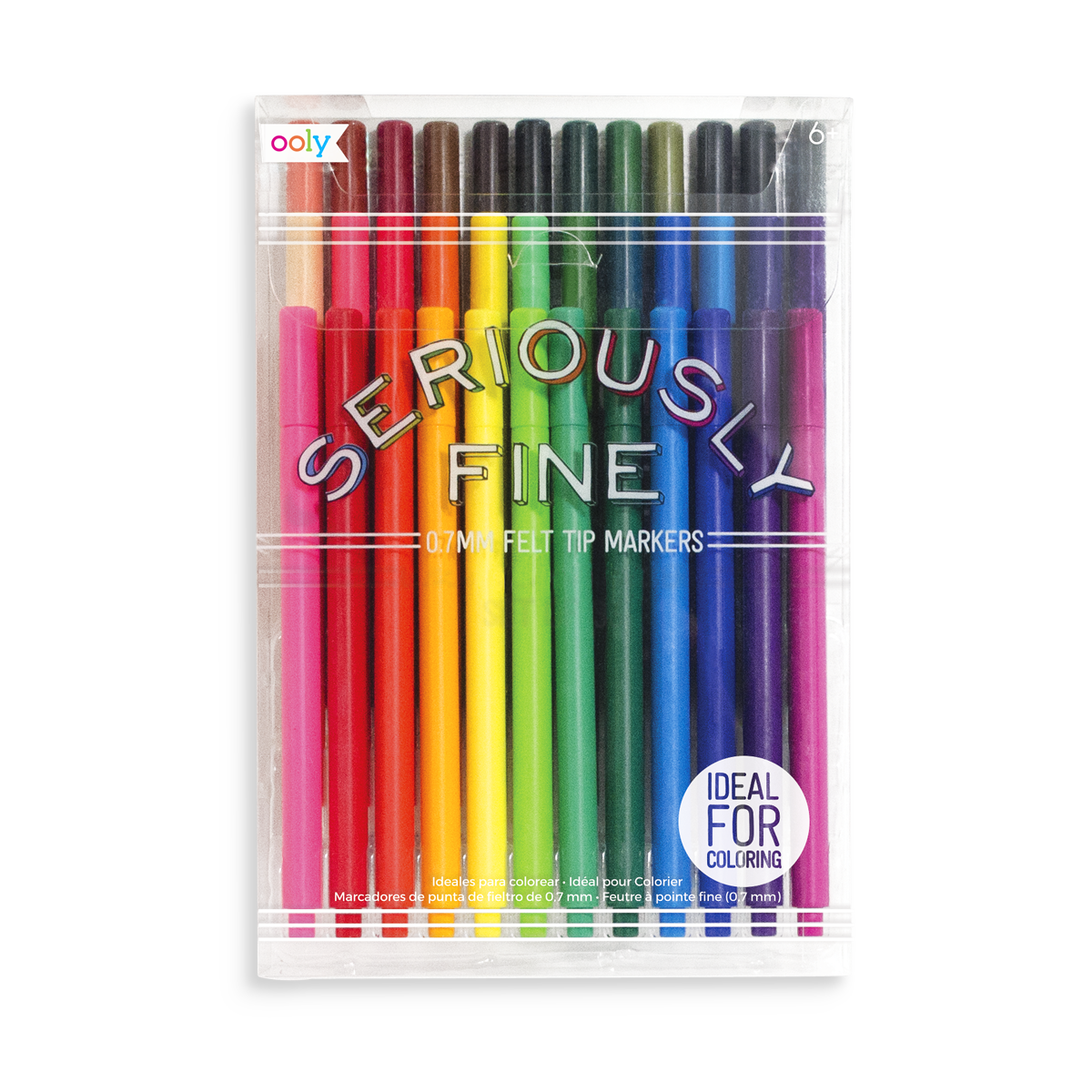 Seriously Fine Felt Tip Markers Set of 36 OOLY