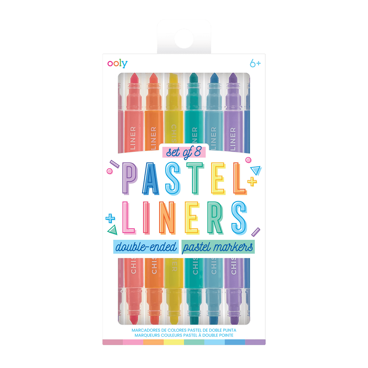 Pastel Liners Dual Tip marker and highlighter set