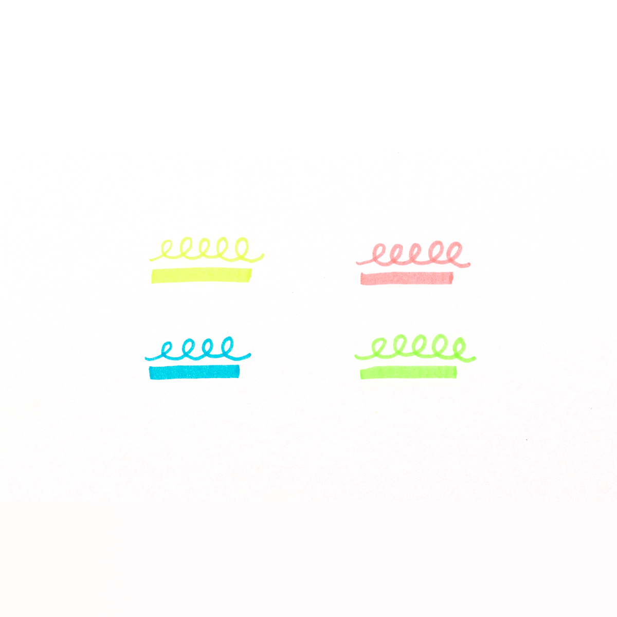 OOLY Sugar Joy Highlighters set of 4 color swatch