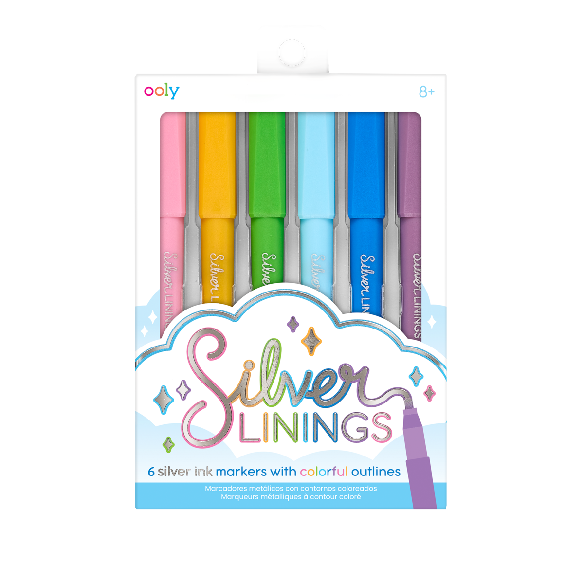 Colorations® Shimmer Outline Markers - 12 Colors Each with