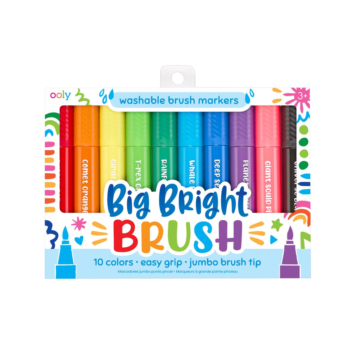 Kids Erasable Marker, Brush Nib - Set of 18