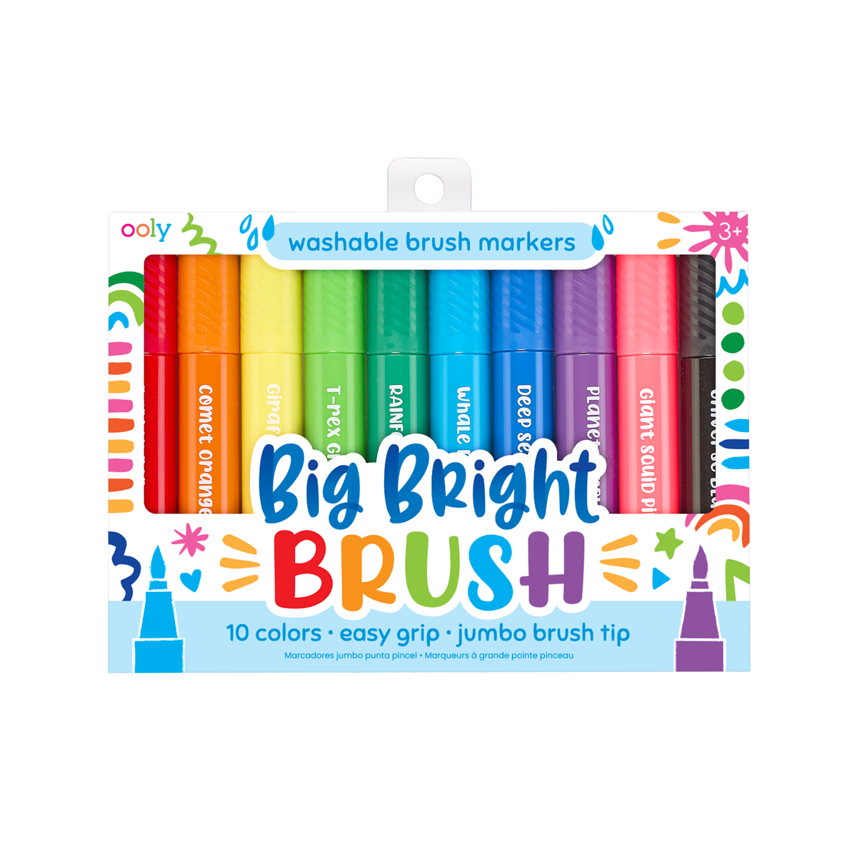 Big Bright Brush Markers - Set of 10 - OOLY