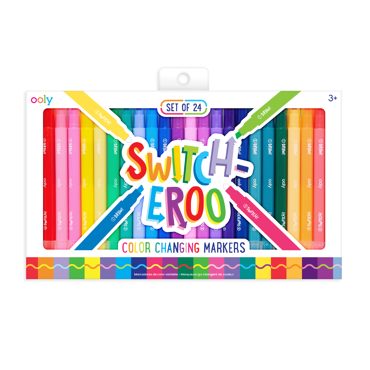 Ooly, Switch-eroo Double Sided Color Changing Markers, Drawing and Coloring  Tool for Kids and Adults, Cool and Fun Pens for Creative Projects, Gift  Idea for Boys and Girls, Pack of 12 Vibrant