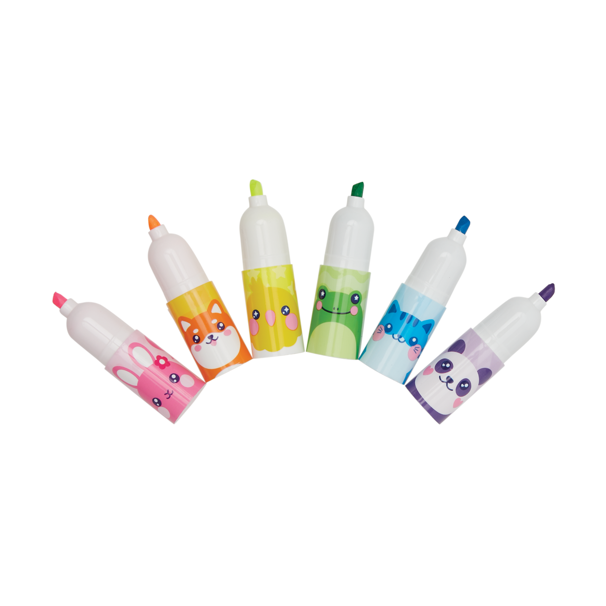 OOLY view of Hey Critter Stacking Highlighters without caps