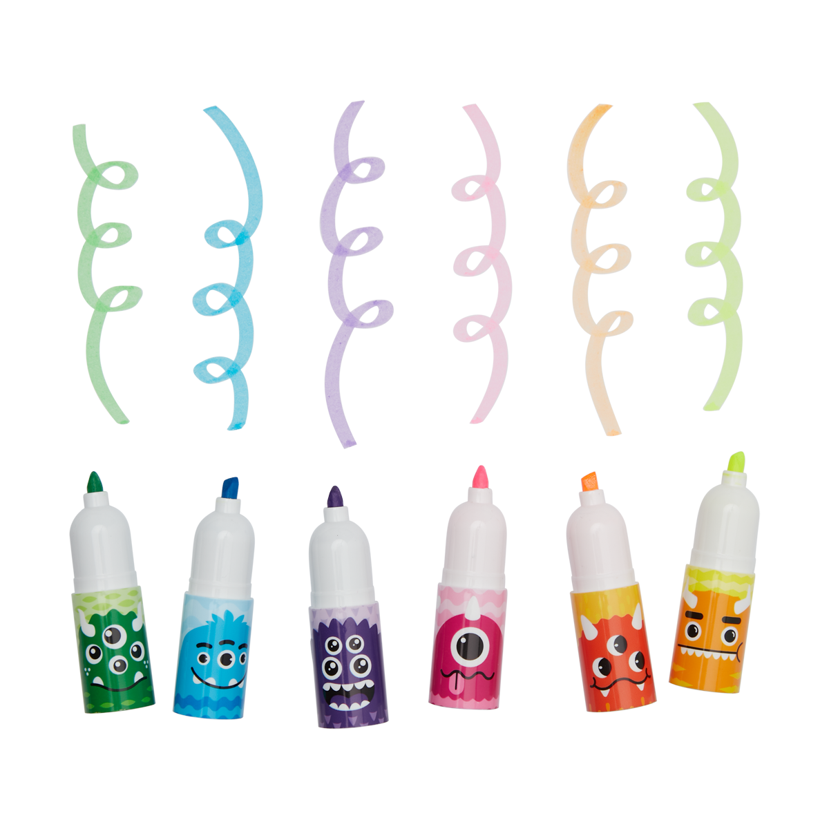OOLY view of Monster Stacking Highlighters without caps