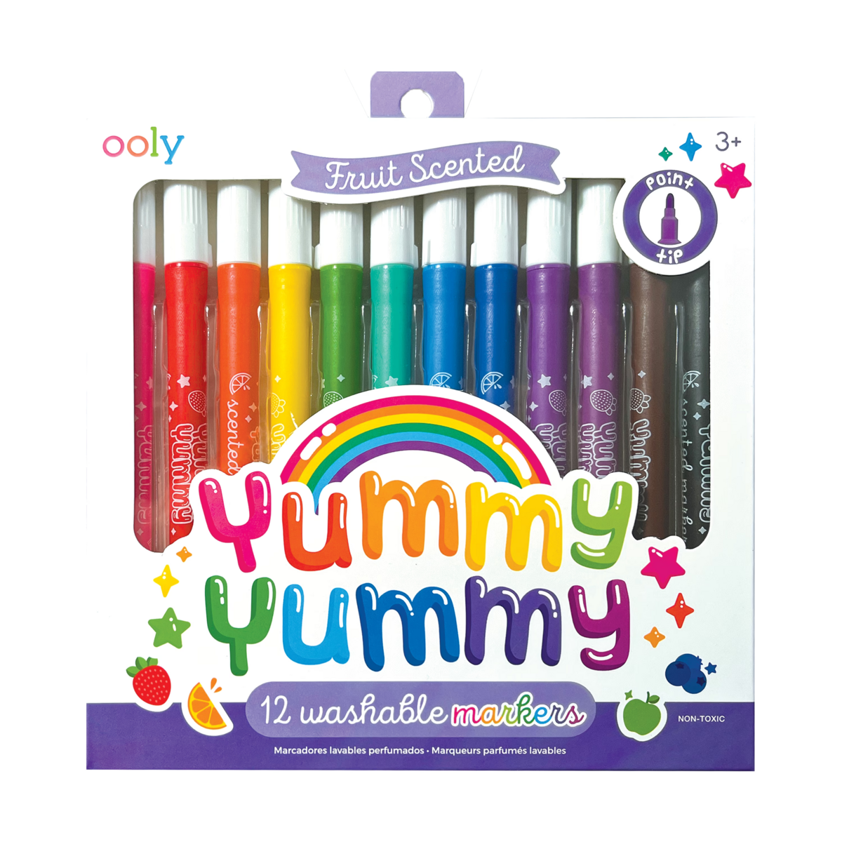 10 Washable Stamp Markers - Fun Designs