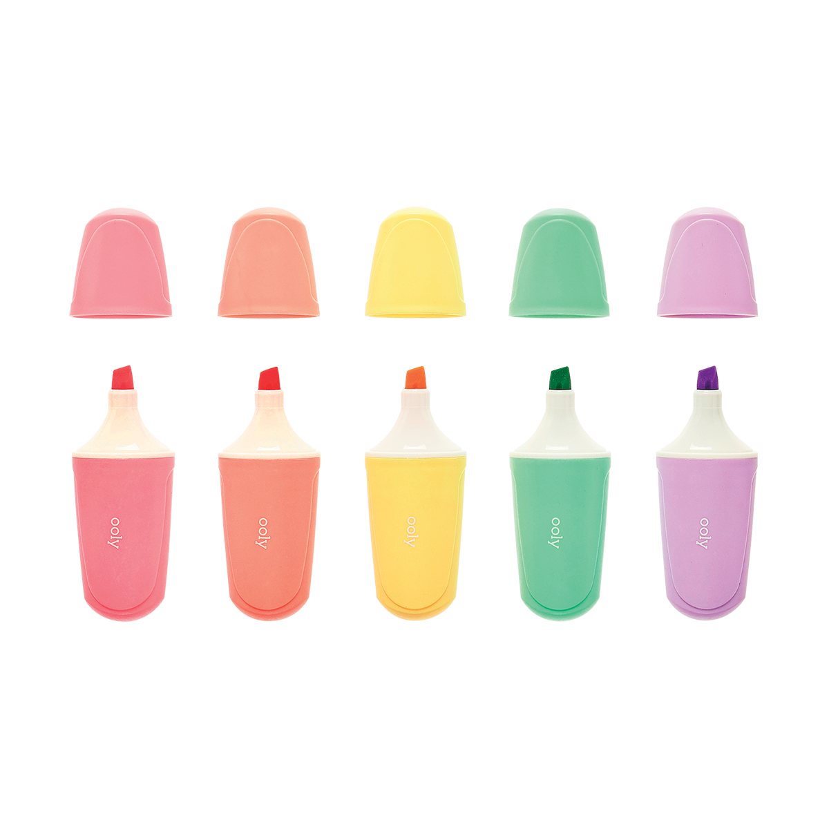 OOLY Le Bonbon Patisserie Pastel Highlighters out of packaging