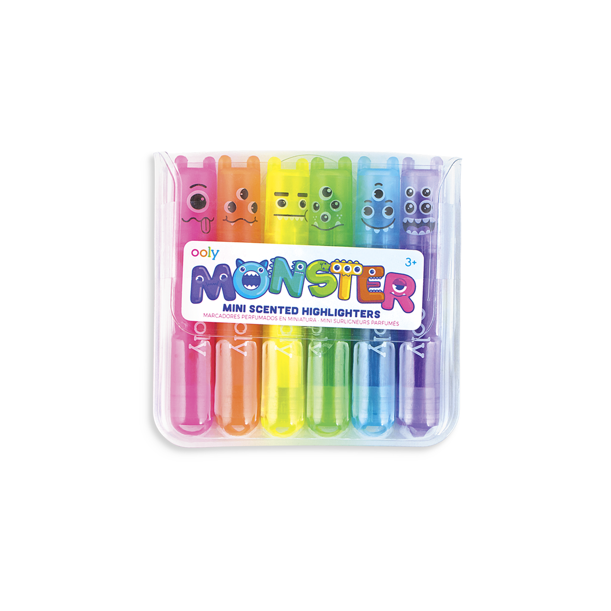 Mini Monster Neon Highlighters in the package