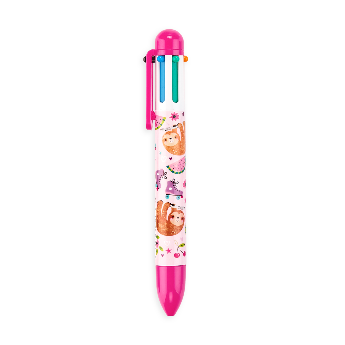 OOLY Funtastic Friends 6 click pen Hot Pink