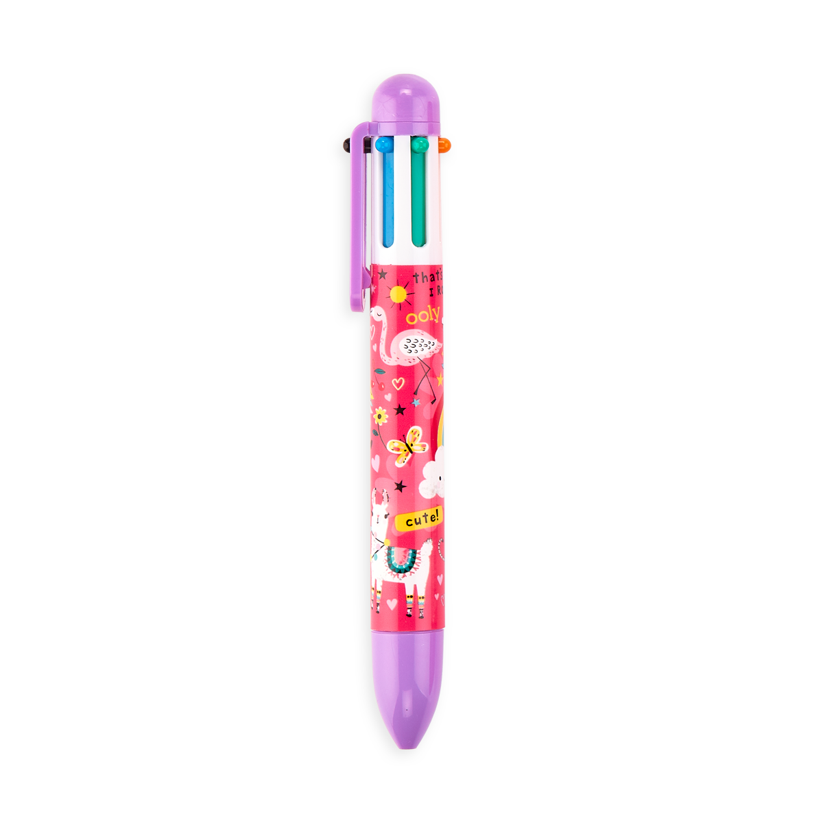 OOLY Funtastic Friends 6 click pen Purple