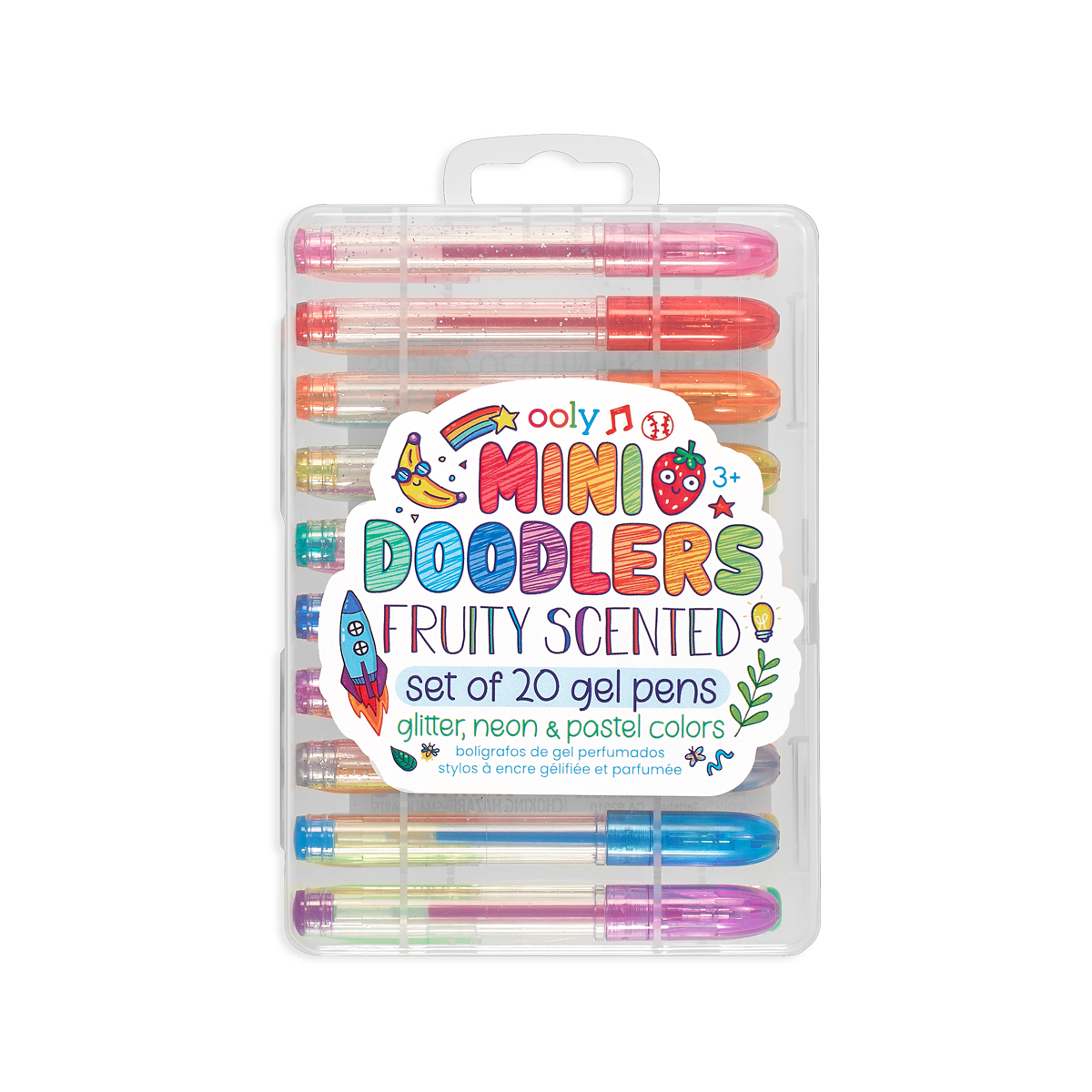 Ooly Mini Doodlers Fruity Scented Gel Pens - Set of 20