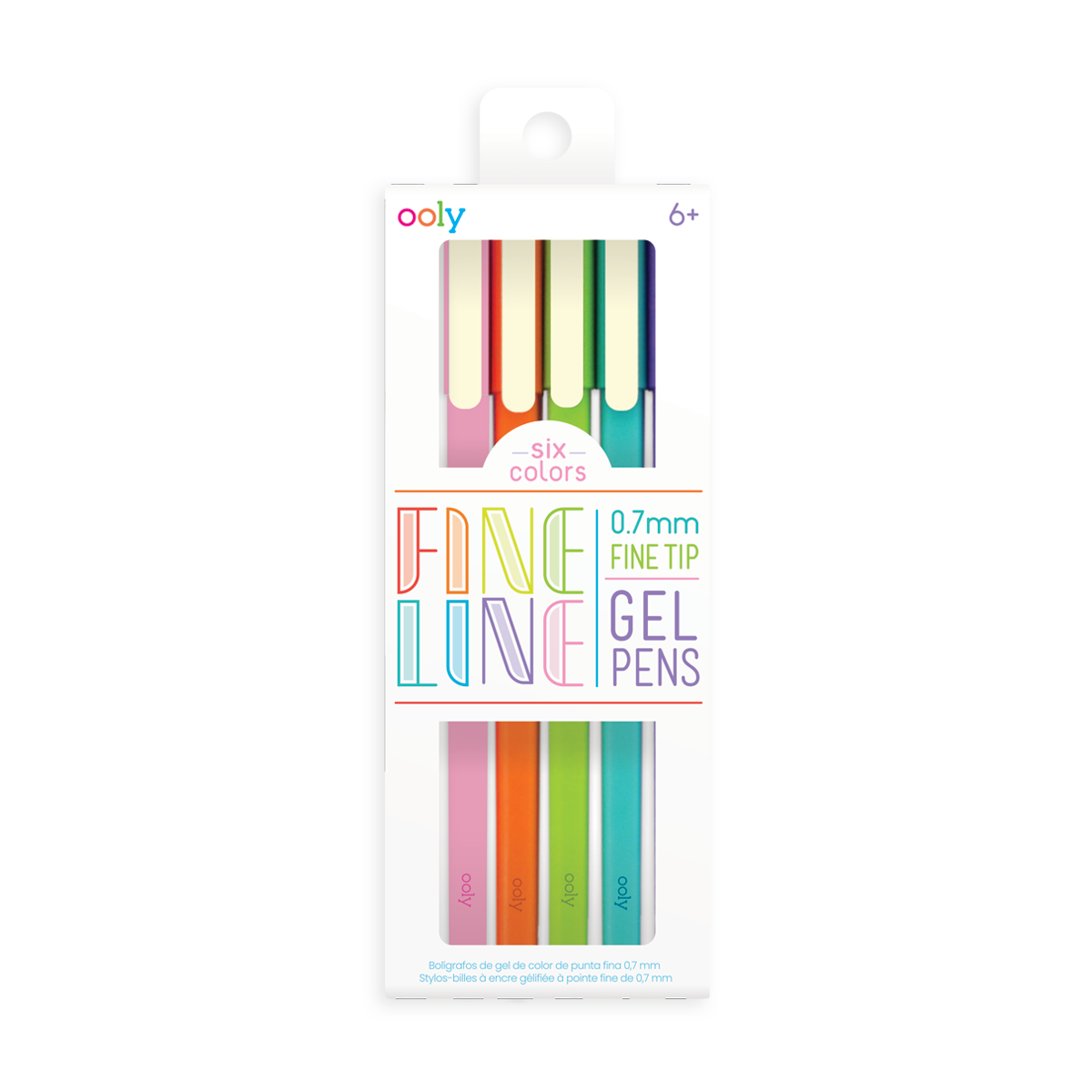 Fine Line Gel Pens (Set of 6)