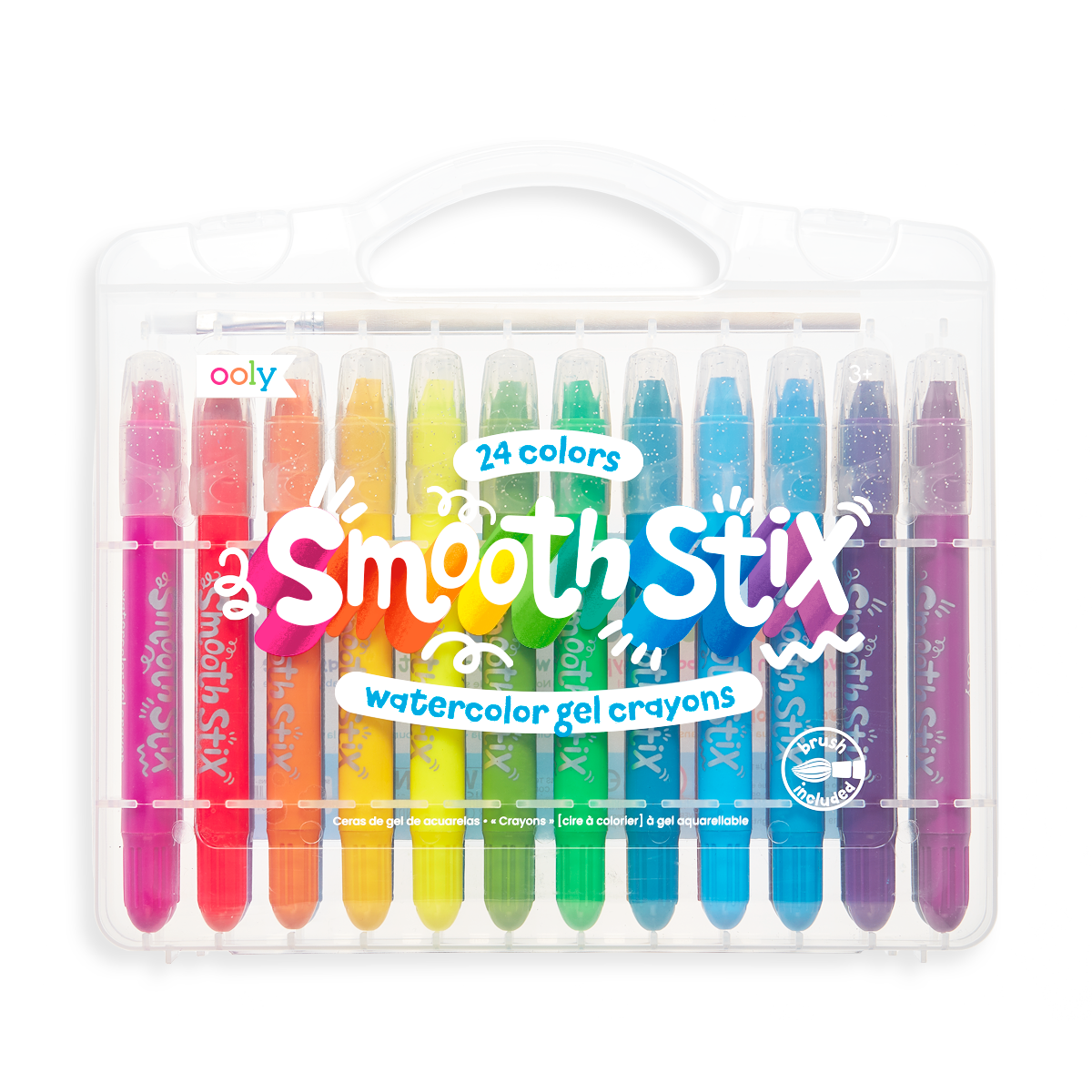 Ooly Smooth Stix Watercolor Gel Crayons - Set of 24