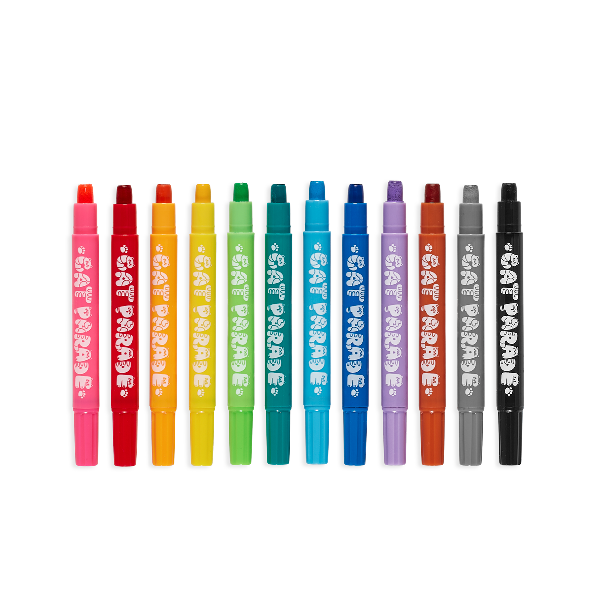 OOLY Cat Parade Gel Crayons - Set of 12 without caps