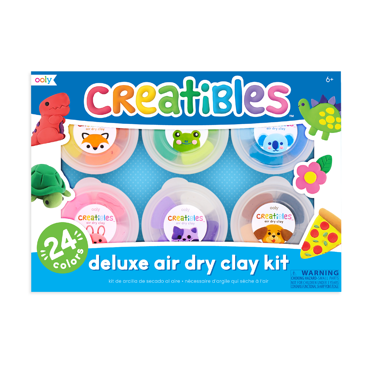 Creatibles D.I.Y. Air Dry Clay Kit - Set of 24 Colors - OOLY