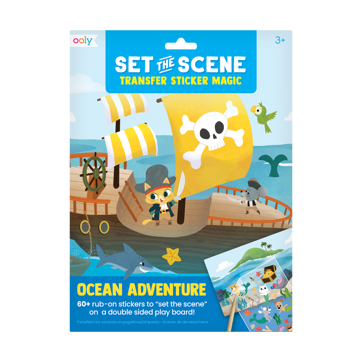 OOLY Set The Scene Transfer Stickers Magic - Ocean Adventure in packaging