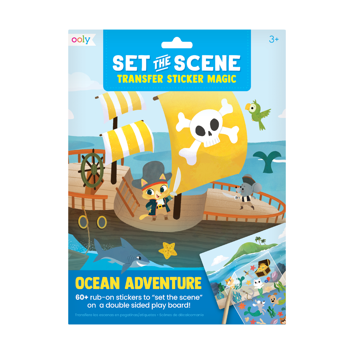 OOLY Set The Scene Transfer Stickers Magic - Ocean Adventure in packaging