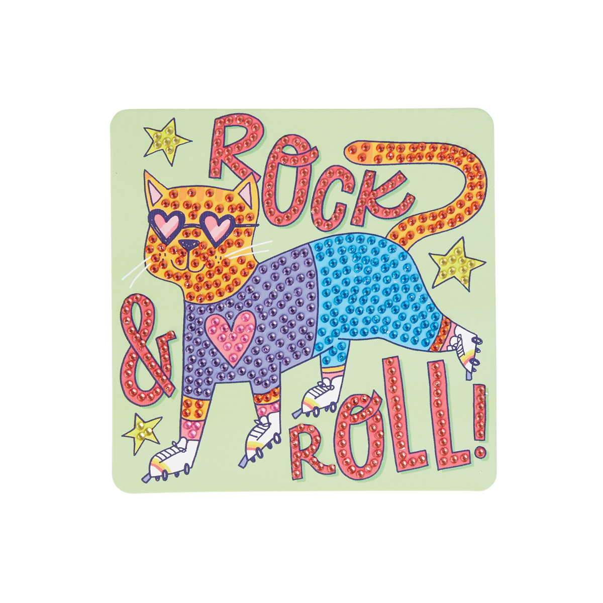 OOLY front view of Razzle Dazzle DIY Gem Art Kit - Rolling Rocker complete